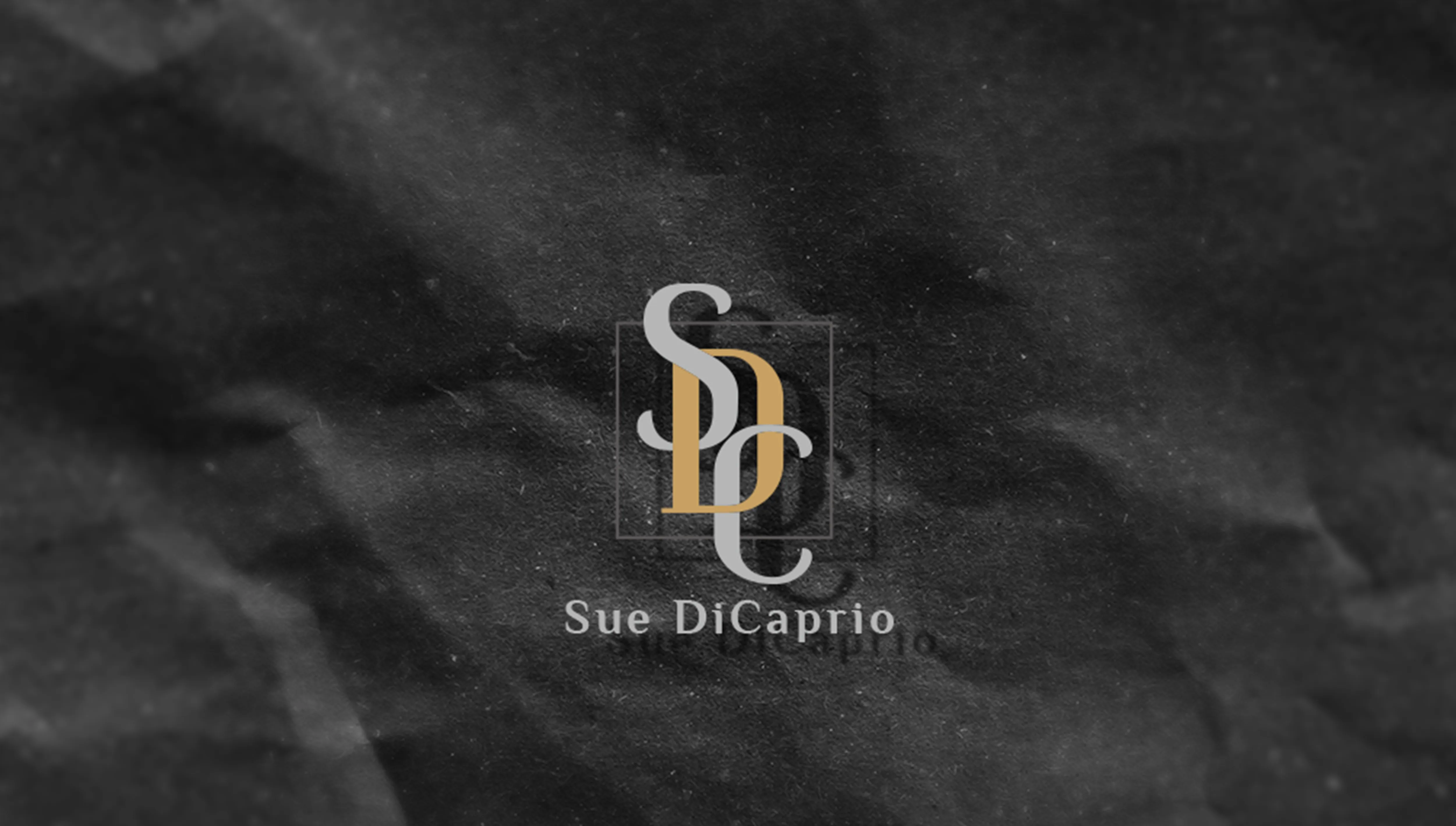 sue-dicaprio-sdc-個人品牌形象設計-英文字母LOGO設計-經典重疊襯線風-高雄GOLINE設計 (全台服務)