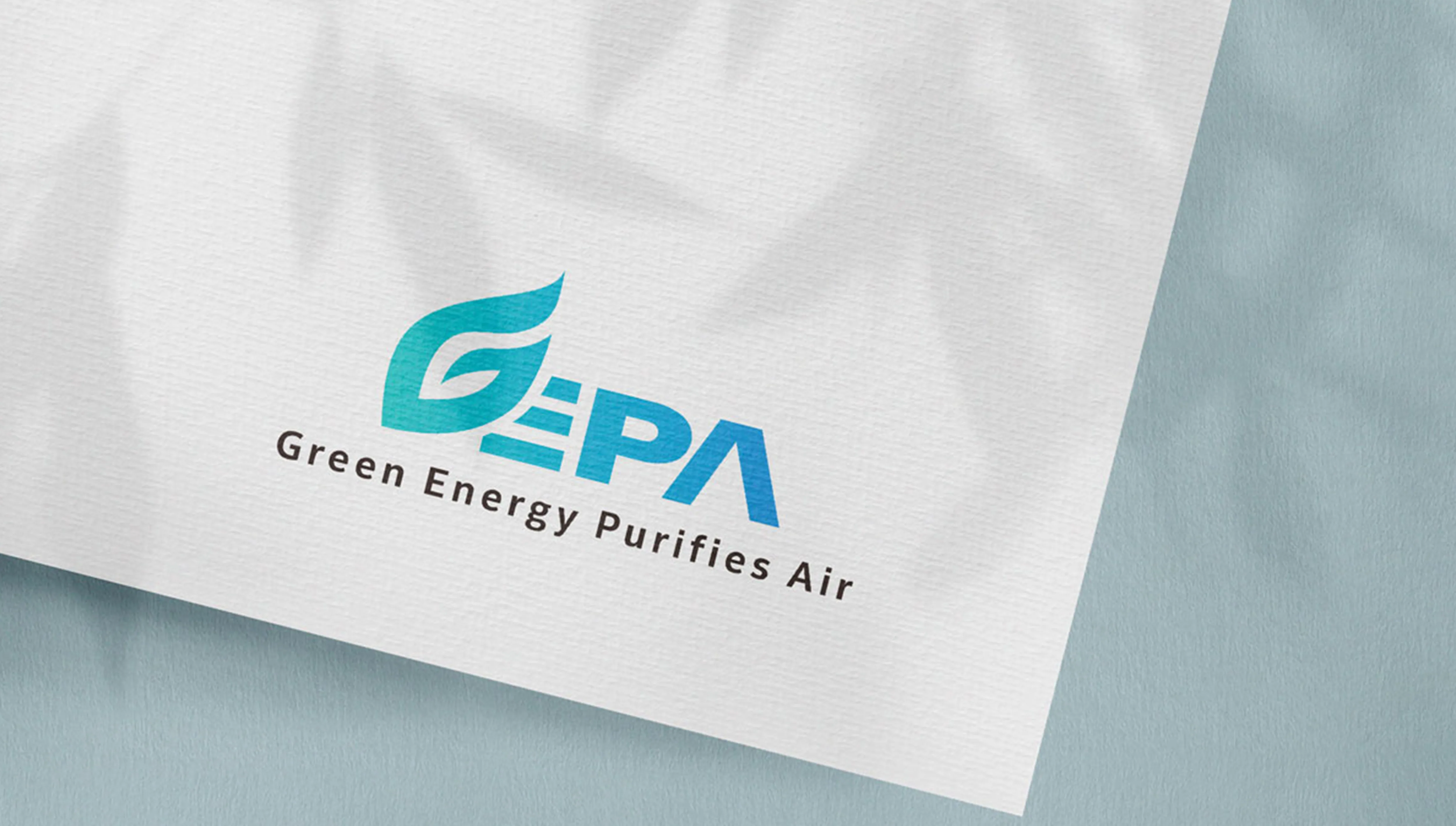 gepa-green-energy-purifies-air-環保科技標誌-英文字母LOGO設計-漸層質感應用-高雄GOLINE設計 (全台服務)