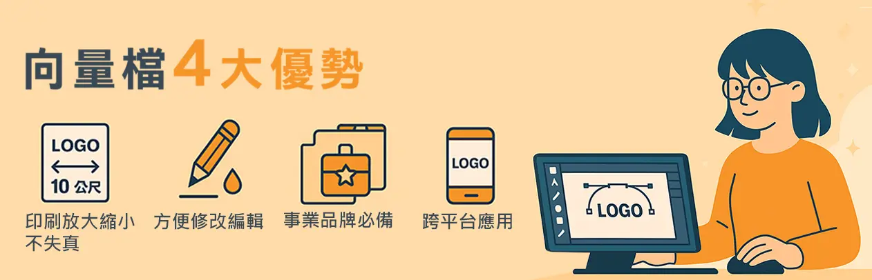 高雄GOLINE設計工作室-向量檔案-4大優勢